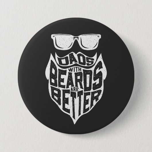 FUNNY VATER MIT BÄRTEN SIND BESSER VATER DAY BUTTON (Vorderseite)
