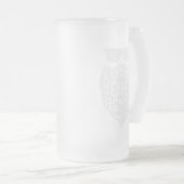 FUNNY VATER MIT BÄRTEN SIND BESSER VATER DAY MATTGLAS BIERGLAS (VorderseiteRechts)