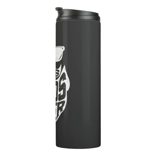 FUNNY VATER MIT BÄRTEN SIND BESSER VATER DAY THERMOSBECHER (Nach rechts gedreht)