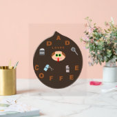 Funny Vater Monster Liebe Kaffee Acrylschild (Hochzeit)