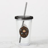 Funny Vater Monster Liebe Kaffee Acryltrinkbecher (Rückseite)