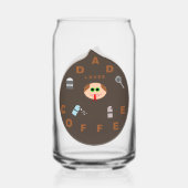 Funny Vater Monster Liebe Kaffee Dosenglas (Rückseite)
