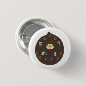 Funny Vater Monster Liebe Kaffeetaste Button (Vorne & Hinten)
