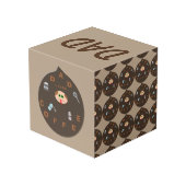 Funny Vater Monster Lieben Coffee Custom Foto Cube Würfel (Rückseite Schrägansicht)