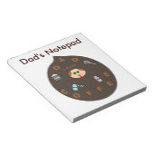 Funny Vater Monster Lieben Coffee Custom Notepad Notizblock (angewinkelt)
