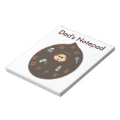 Funny Vater Monster Lieben Coffee Custom Notepad Notizblock (Rotiert)