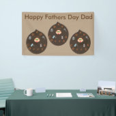 Funny Vater Monster Lieben Kaffee Custom Banner (Messeveranstaltung)