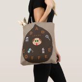 Funny Vater Monster Lieben Kaffee Custom Totbeutel Tasche (Von Nahem)