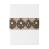 Funny Vater Monster Lieben Kaffee Einladung Bauchb Einladungsbanderole (Rückseitenbeispiel)