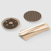 Funny Vater Monster Lieben Kaffee Hand Fan Fächer (Non-assembled)