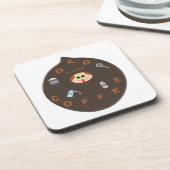 Funny Vater Monster Lieben Kaffee Untersetzer (Linke Seite)