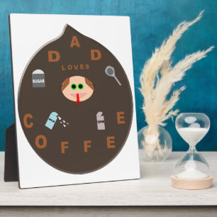 Funny Vater Monster Lieben Kaffeedecke Fotoplatte