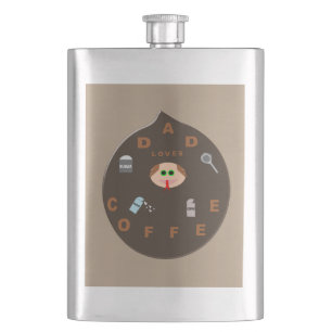 Funny Vater Monster Lieben Kaffeefass Flachmann