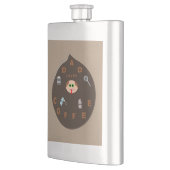 Funny Vater Monster Lieben Kaffeefass Flachmann (Links)
