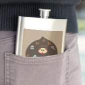 Funny Vater Monster Lieben Kaffeefass Flachmann (Beispiel)
