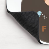 Funny Vater Monster Lieben Kaffeemäusepad Mousepad (Ecke)