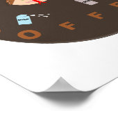 Funny Vater Monster Lieben Kaffeeposter Poster (Ecke)