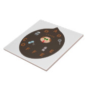 Funny Vater Monster Lieben Kaffeetasse Fliese (Seite)