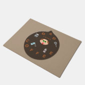 Funny Vater Monster Lieben Kaffeetasse Mat Fußmatte (Schrägansicht)