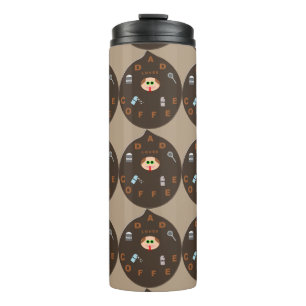 Funny Vater Monster Lieben Kaffeetemperatur Thermosbecher