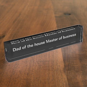 Funny Vater Office Name Plate vorhanden Namensplakette