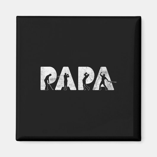 Funny Vater Papa Golf Daddy Funny Fathers Day Gesc Magnet (Vorne)