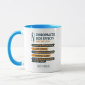 Funny Vater Personalisierte Chiropraktische Nebenw Tasse (Links)