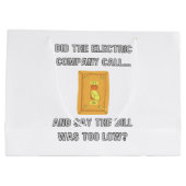 Funny Vater Redewendungen Große Geschenktüte (Rückseite)