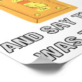 Funny Vater Redewendungen Poster (Ecke)