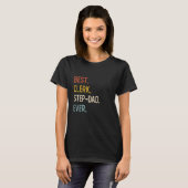 Funny Vater Shirts Best Clerk Step-Vater Ever Shir (Vorne ganz)
