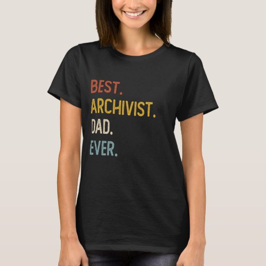 Funny Vater Shirts Der beste Archivist Vater Ever (Vorderseite)