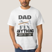 Funny Vater Simple Men's Tools Custom Personalisie T-Shirt (Vorderseite)
