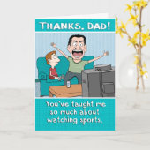 Funny Vater Sports Nut Vatertag Karte (Gelbe Blume)