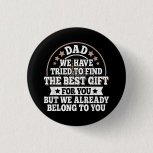 Funny Vater Sprichwort Graphic Vintag Papa Pater Button