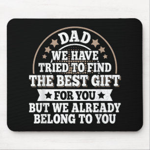 Funny Vater Sprichwort Graphic Vintag Papa Pater Mousepad