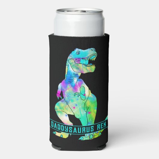 Funny Vater T Rex Zitat Selters Dosenkühler (Seltzer Rückseite)