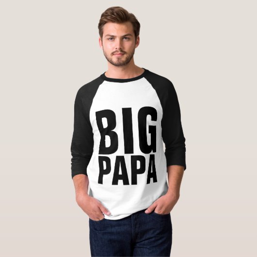 FUNNY VATER T - SHIRT BIG PAPA (Vorne ganz)