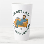 Funny Vater T - Shirt Energie Rettend Modus Milchtasse (Vorderseite)