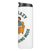 Funny Vater T - Shirt Energie Rettend Modus Thermosbecher (Nach rechts gedreht)