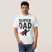 Funny VATER T - Shirt SUPER HERO VATER (Vorne ganz)