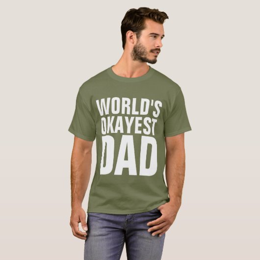 FUNNY VATER T-SHIRTS, WELTWEIT OKAYEST VATER T - S T-Shirt (Vorne ganz)