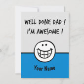 Funny Väter Tageskarten Joke Dankeskarte (Vorderseite)