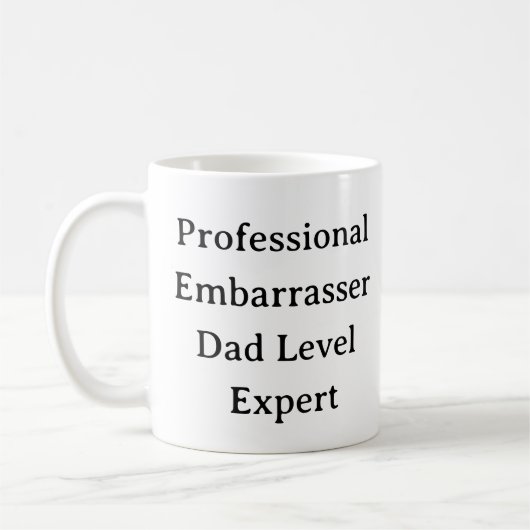 Funny Vater Tasse - Beruflicher Embarrasser Custom (Links)