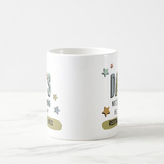 Funny Vater Tasse Geschenk "Rette seine Augen" (Mittel)