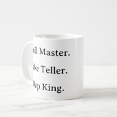 Funny Vater Tasse - Grill Master Joke Teller Nicke (Vorderseite Links)