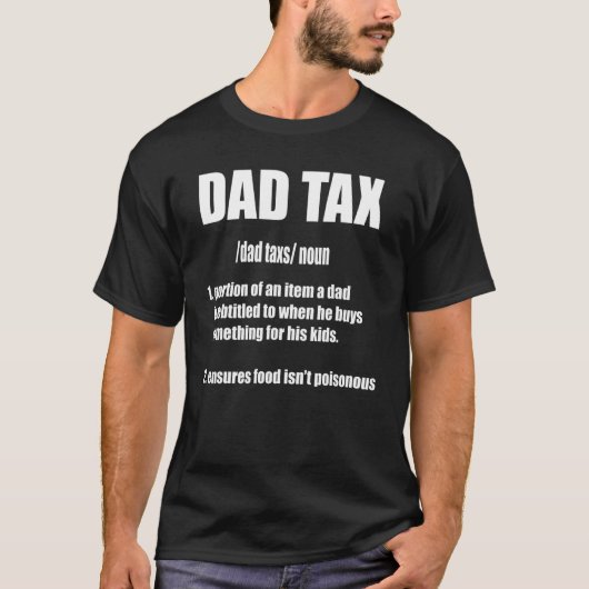 Funny Vater Tax Definition Apparel_2 T-Shirt (Vorderseite)