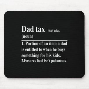 Funny Vater Tax Definition Daddy Vatertag Mousepad