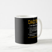 Funny Vater Tax Definition Vathday Kaffeetasse (VorderseiteRechts)