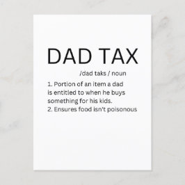 Funny Vater Tax Postkarte