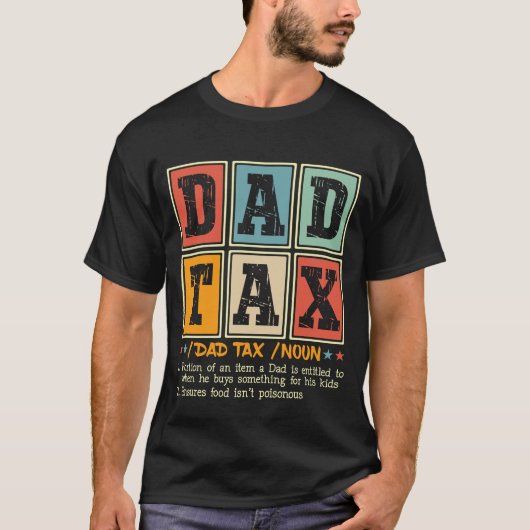 Funny Vater Tax T-Shirt (Vorderseite)